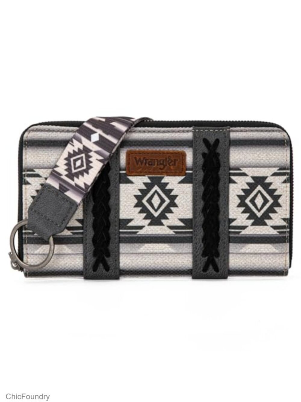 Western Aztec Clutch Wristlet Wallet Credit Card Holder Slim Minimalist